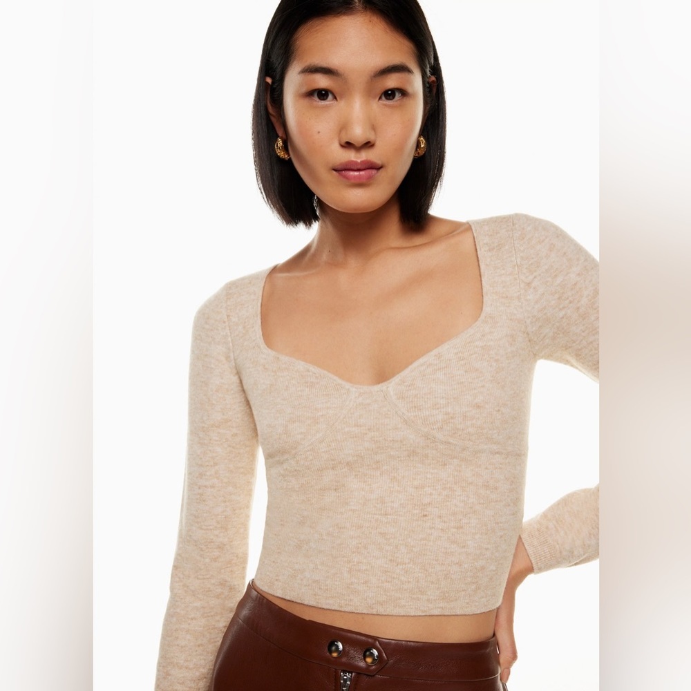 Wilfred Size XL Greer Sweetheart Neckline Sweater - Picture 2 of 8